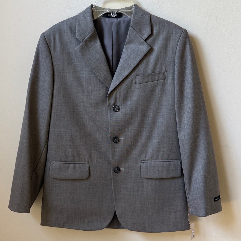 Claiborne Sophisticated Gray Jacket NWT Boy’s Size 12